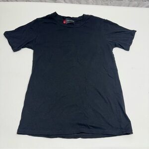 Misha Nonoo Women’s large black Pullover Crewneck Tee T-Shirt Top Short Sleeve